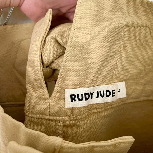 Rudy Jude Organic Cotton High Season Pant in Tan color - Picture 6 of 8